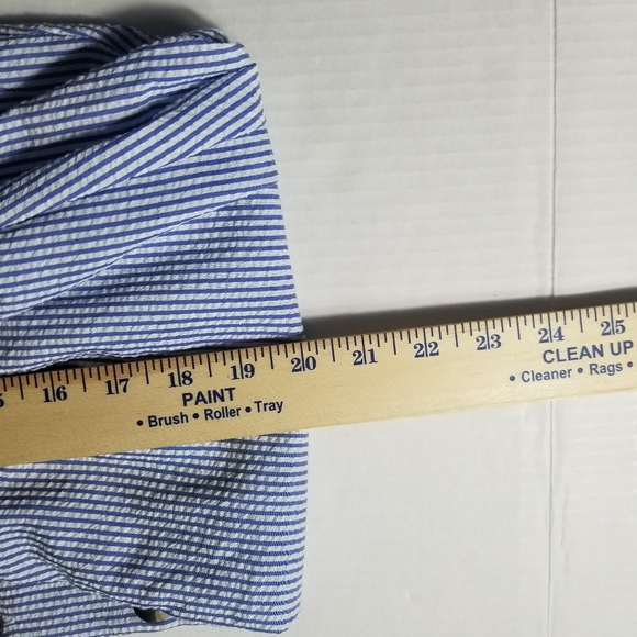 DIVIDED H&M BLUE AND WHITE STRIPED DRESS SIZE 0 - Picture 6 of 15